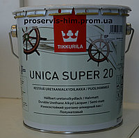 Уретано-алкидный полуматовый лак Уника Супер (Unica Super) 20 2,7л