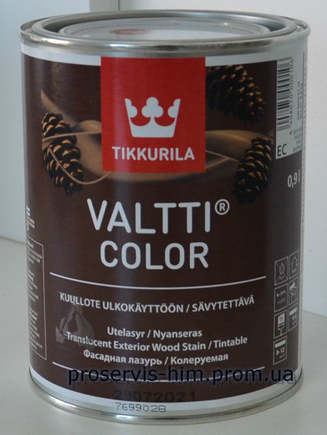 Антисептический лак-лазурь Tikkurila Valtti Color, 0,9л - фото 1 - id-p8630518