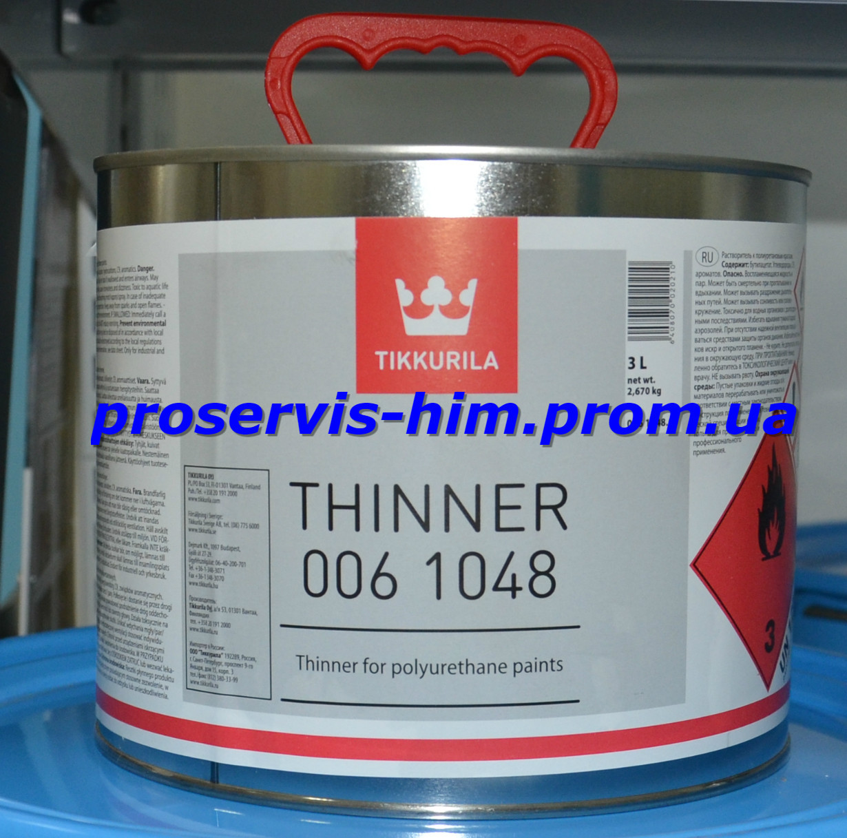 Temadur Thinner 1048,Темадур растворитель 1048 3л - фото 1 - id-p8630540