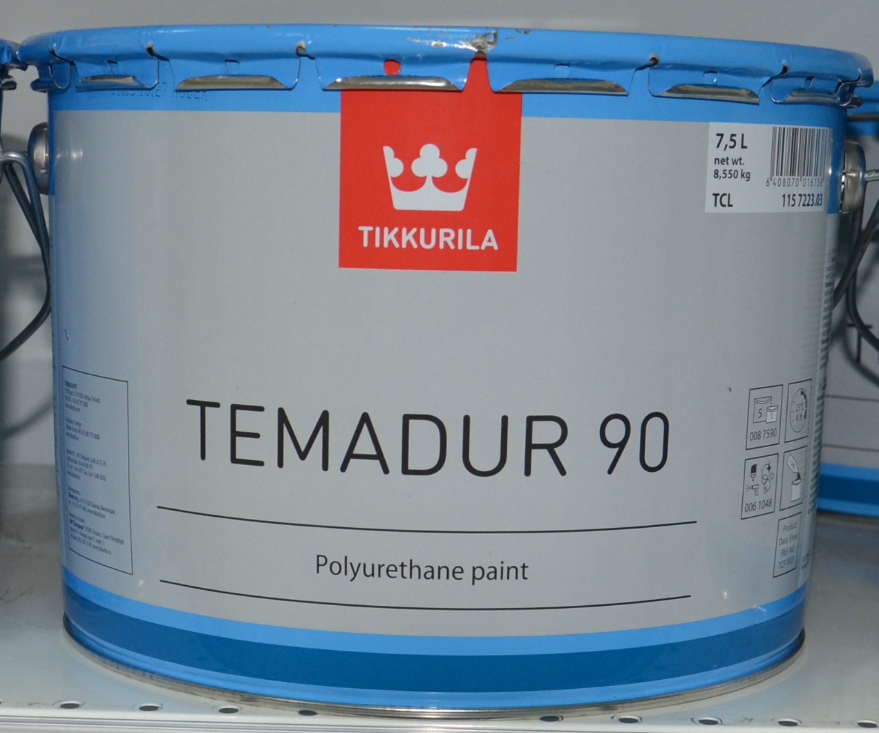 Акрилополиуретановая краска Tikkurila Temadur 90 TСL Темадур 7,5л - фото 1 - id-p8630542