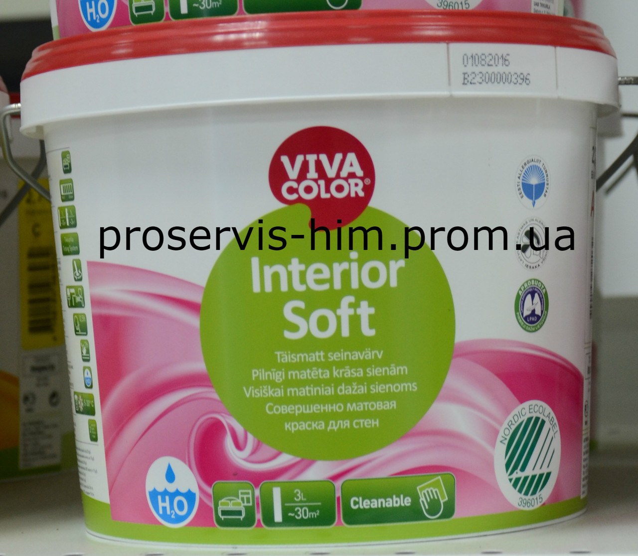 Viva Color Interior Soft 2.7л, база А ,Совершенно матовая краска для стен - фото 1 - id-p8630607