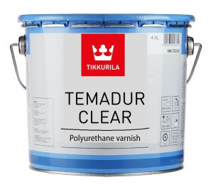 Temadur Clear, полиуретановый двухкомпонентный лак Темадур клиэ 4,5 л - фото 1 - id-p8630900
