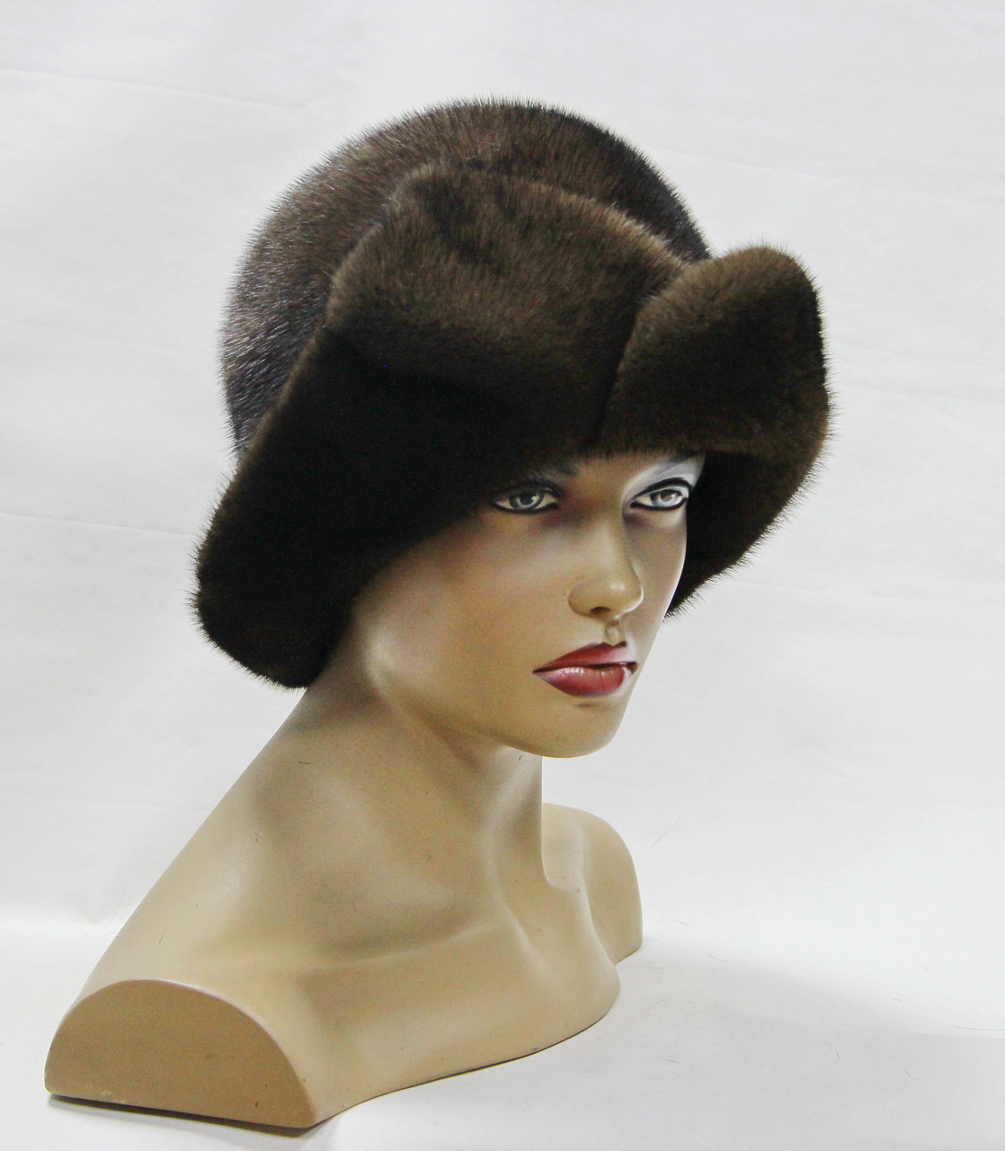 Женская меховая шляпа из норки "Диана" (пастель) - фото 1 - id-p8141493