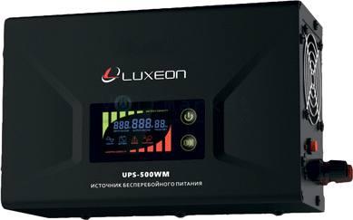 ИБП LUXEON UPS-500WM, чистая синусоида, внешняя АКБ. - фото 1 - id-p8649464
