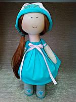 Кукла малышка в голубом платье