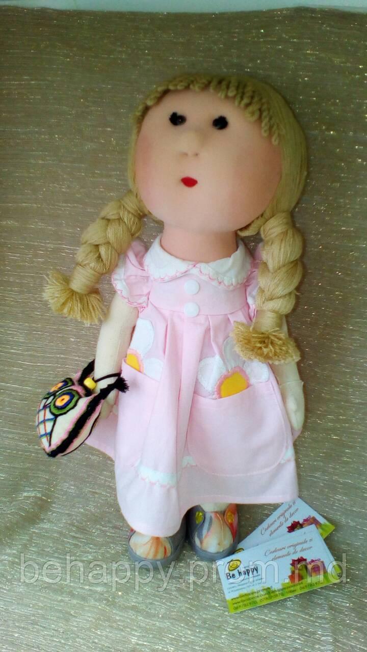 Кукла ручной работы в розовом - фото 1 - id-p8687021