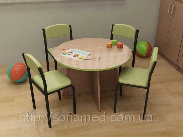 Круглый детский столик - фото 1 - id-p1337300