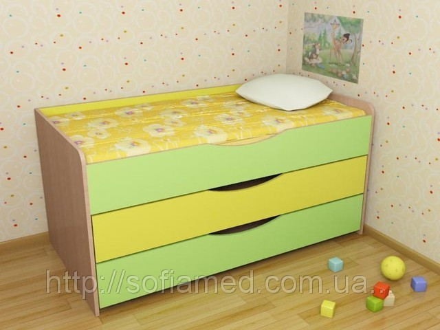 Кровать детская 3-ярусная без матрацов - фото 1 - id-p1337325