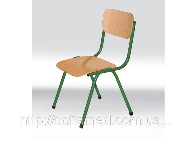 Стул детский ISO, со спинкой и сиденьями с гнуто-клееной фанеры, ростовых групп № 1, 2, 3 - фото 1 - id-p1337350