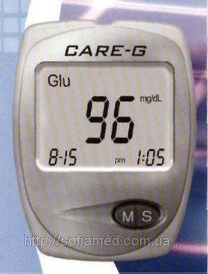 Аппарат для определения уровня глюкозы в крови «СARE-G» - фото 1 - id-p1337807