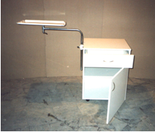 Тумбочка прикроватная со столиком надкроватным ТНС-1 (С КРАШЕННОЙ СТОЛЕШНИЦЕЙ) - фото 1 - id-p1337994