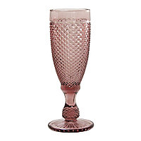 Бокал-шампанское Амбер 180 мл розовый, 34215-15-3
