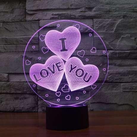 3D-светильники I Love You - фото 1 - id-p8770129