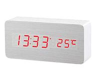 Деревянные часы LED Wooden Clock 1299