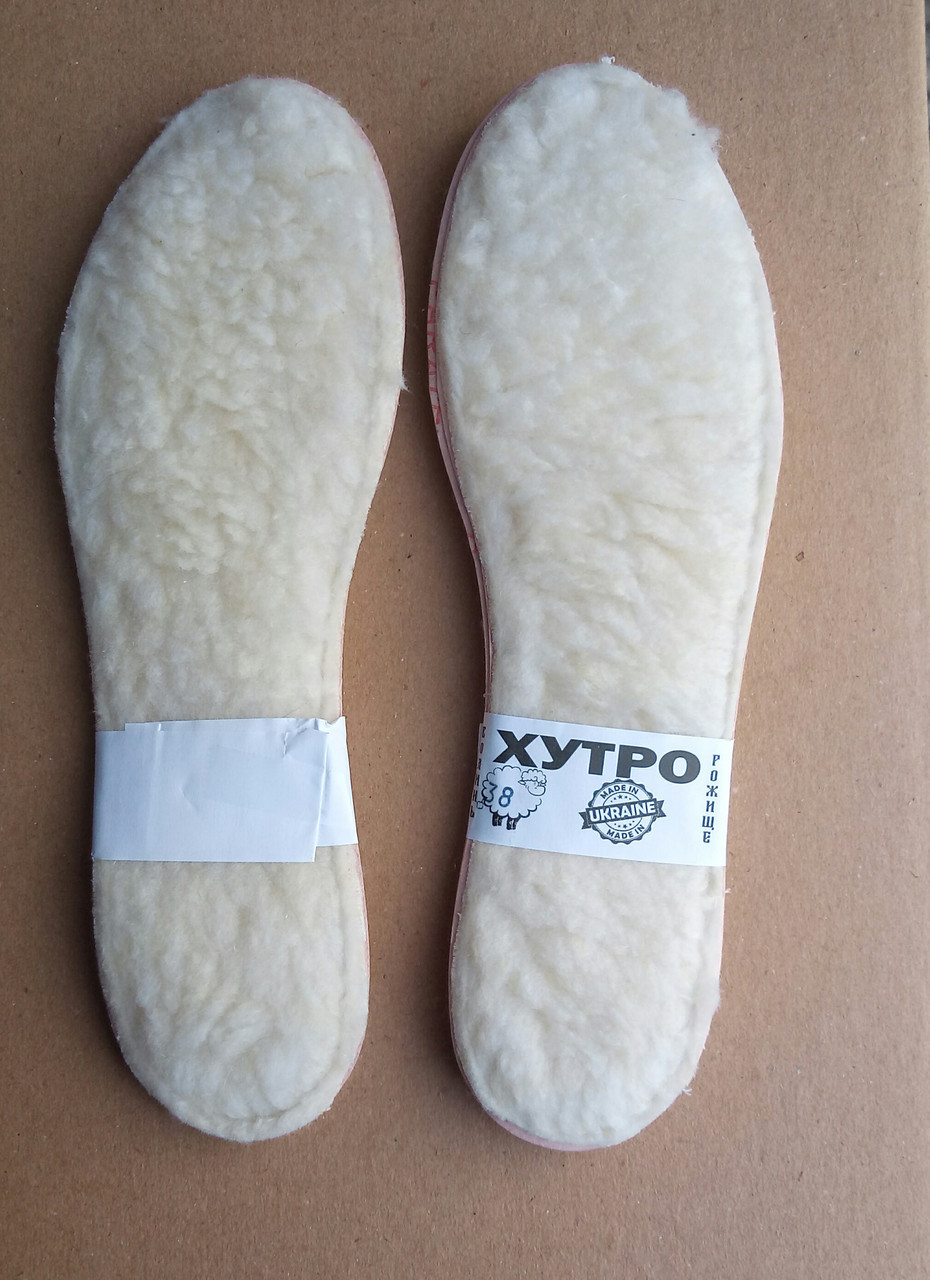 Стельки для обуви мех зима на кожкартоне размер 38 - фото 1 - id-p8789525