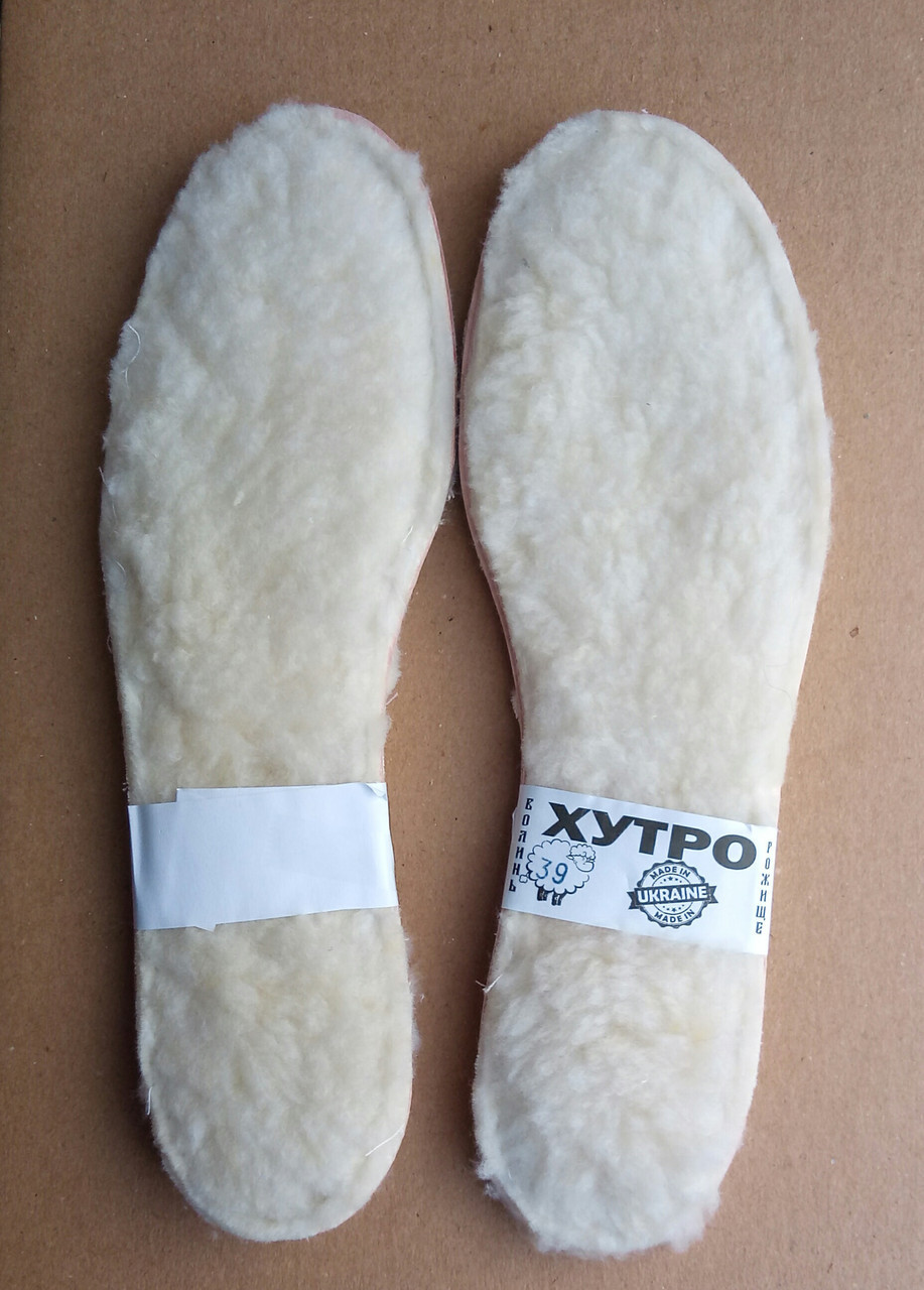 Стельки для обуви мех зима на кожкартоне размер 39 - фото 1 - id-p8789526
