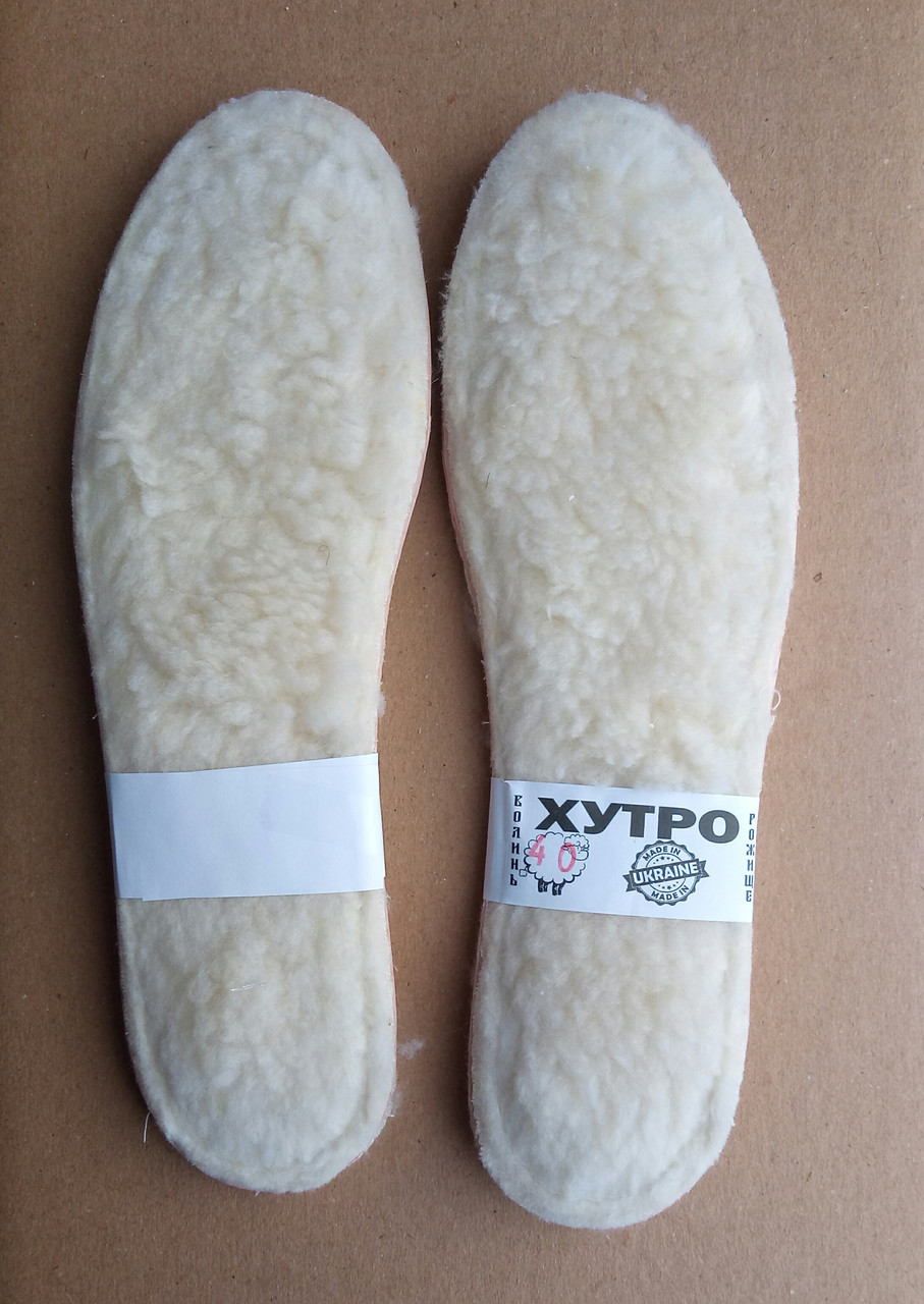 Стельки для обуви мех зима на кожкартоне размер 40 - фото 1 - id-p8789533