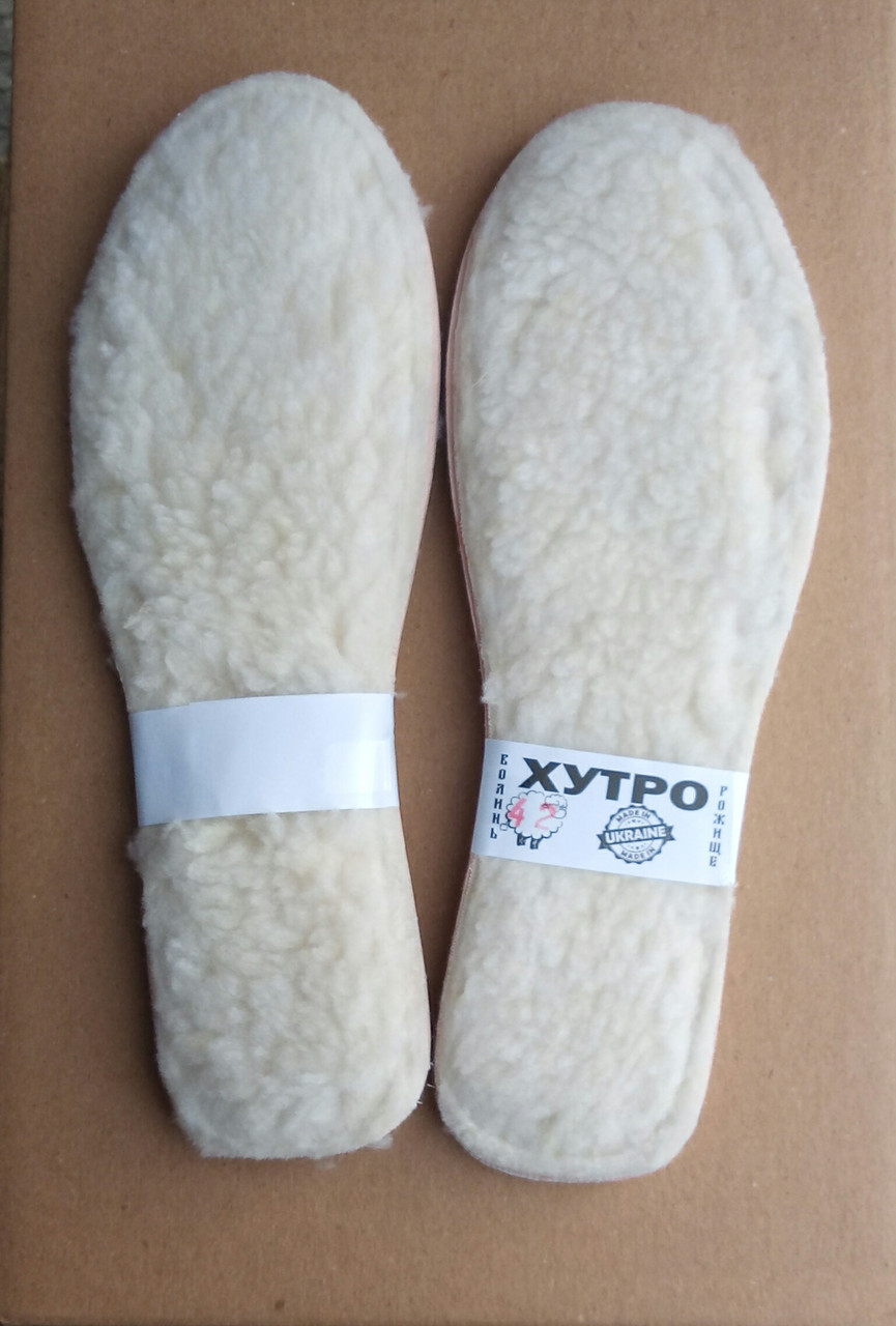 Стельки для обуви мех зима на кожкартоне размер 42 - фото 1 - id-p8789536