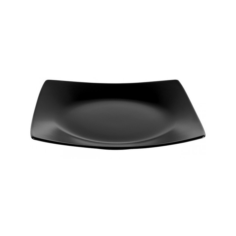Тарелка обеденная Ipec London 25х25 см черная, 30901204 - фото 1 - id-p5635472