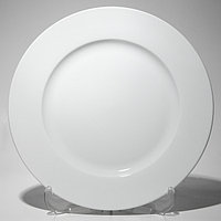 Тарелка белая круглая с бортом 20 см F0087-8