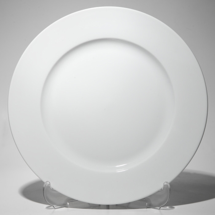Тарелка белая круглая с бортом 20 см F0087-8 - фото 1 - id-p5635371