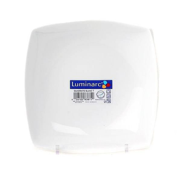 Тарелка суповая квадр. Luminarc Quadrato White 20 см H3659 - фото 1 - id-p5560850