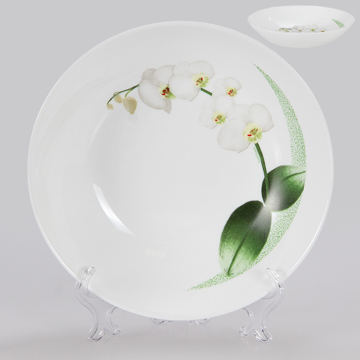 Тарелка суповая Luminarc White Orchid 20 см, N9706/J7493 - фото 1 - id-p8639953