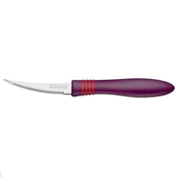 Нож для томатов Tramontina Cor&Cor 76 мм фиолет. руч. 23462/293 - фото 1 - id-p5559944