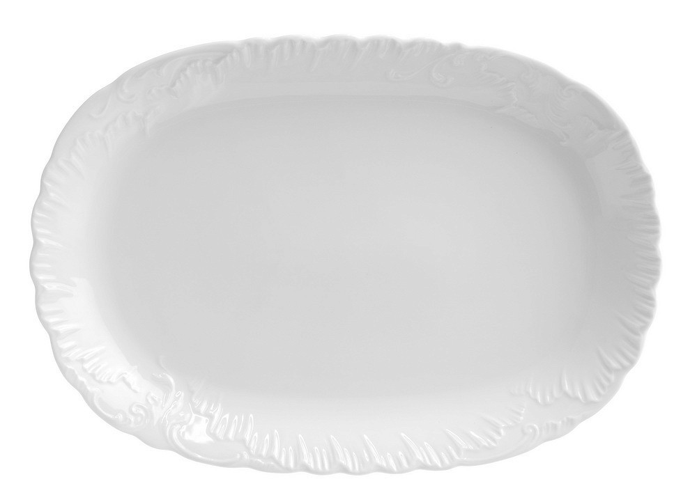 Блюдо овальное Rococo White 29 см - фото 1 - id-p8738623