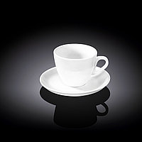 Чашка кофейная с блюдцем Wilmax 75 мл, WL-993173