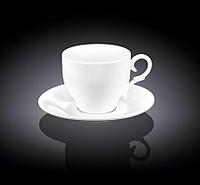Чашка кофейная с блюдцем Wilmax 90 мл, WL-993103