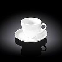 Чашка кофейная с блюдцем Wilmax 110 мл, WL-993174