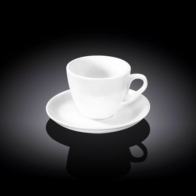 Чашка кофейная с блюдцем Wilmax 110 мл, WL-993174 - фото 1 - id-p5675693