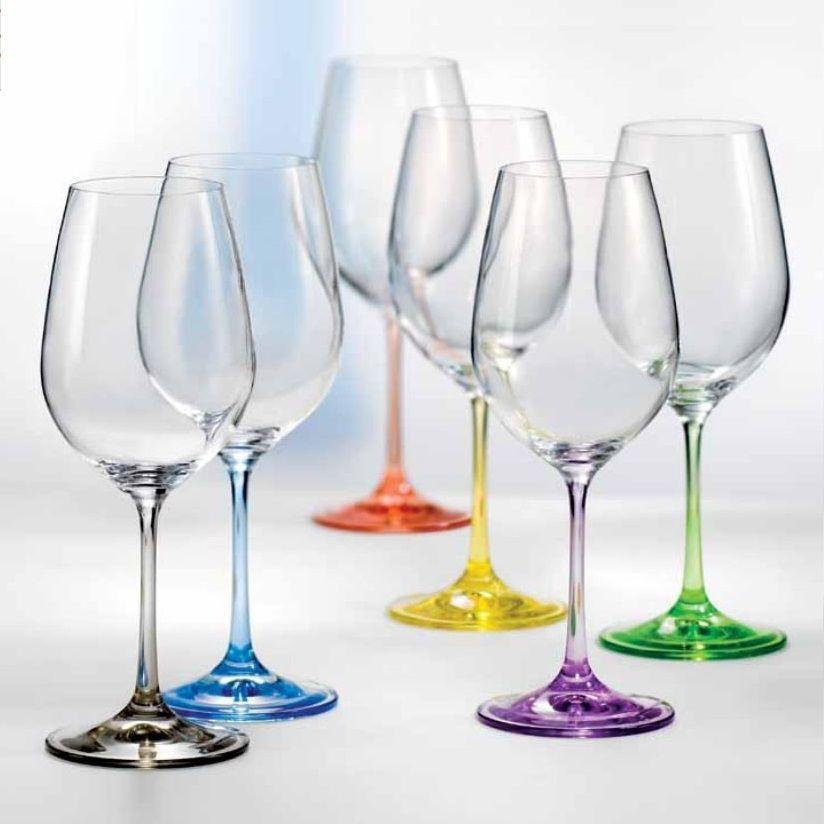 Набор бокалов для вина Bohemia Rainbow 550 мл 6 пр b40729-D4641 - фото 1 - id-p8651860