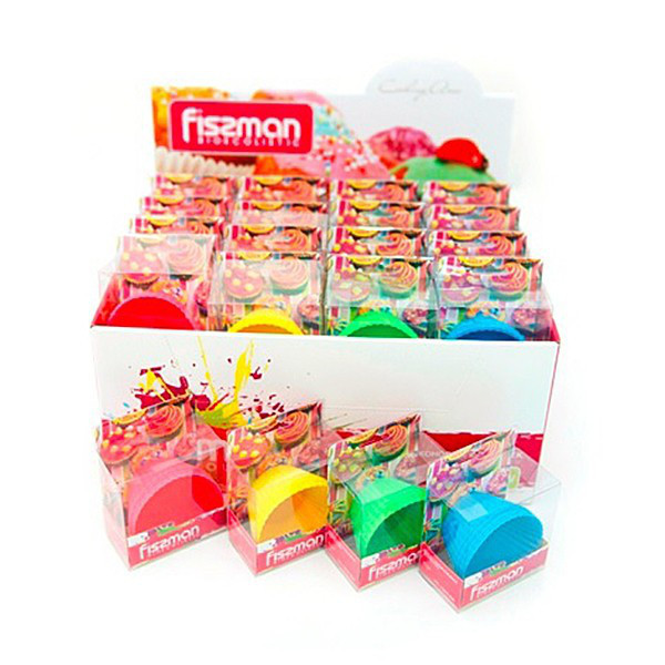 Набор форм силиконовых для кексов 6 пр разные цвета Fissman 7800 F - фото 1 - id-p8306623