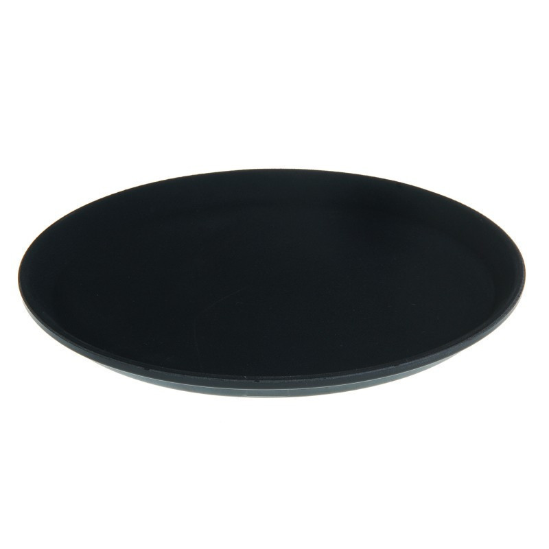 Поднос круглый из стекловолокна Winco 36 см черный 10057 ПМ - фото 1 - id-p8769949
