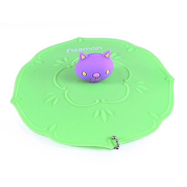 Крышка силиконовая для кружки Котенок Fissman 11,5 см цвет зеленый чай - фото 1 - id-p8651810