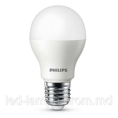 Светодиодная лампа PHILIPS, 9W, 6500K, холодного свечения, цоколь - Е27, 2 года гарантии!!! - фото 1 - id-p8708534