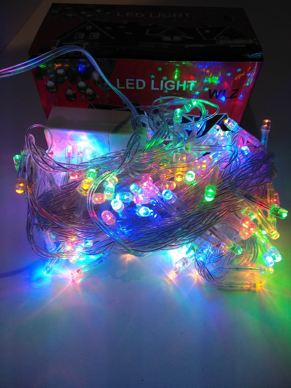 Гирлянда LED разноцветная 200 лампочек - фото 1 - id-p8675070