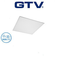 Светодиодная LED панель GTV, UGR<19,EMC+, 40W, 4400Lm, 4000К, IP54, белый, толщина-10мм. Гарантия - 60 месяцев