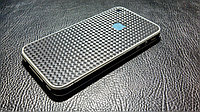 Декоративная защитная пленка для Iphone 4 карбон кубик черный
