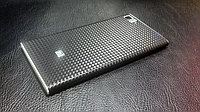 Декоративная защитная пленка для Xiaomi Mi3 карбон кубик черный