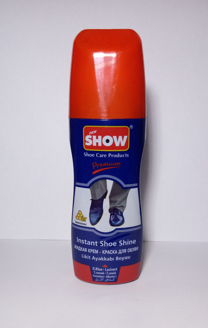Жидкая Крем-Краска для обуви SHOW темно-синяя75 мл - фото 1 - id-p8617672