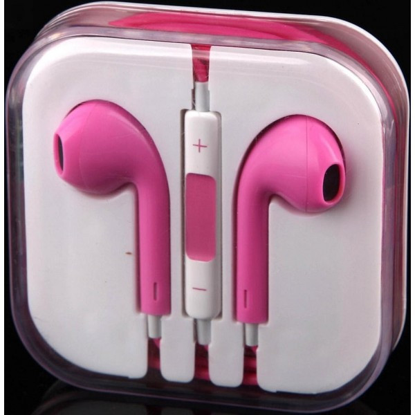 Наушники гарнитура Apple Earpods iPhone. Розовый - фото 1 - id-p4774570