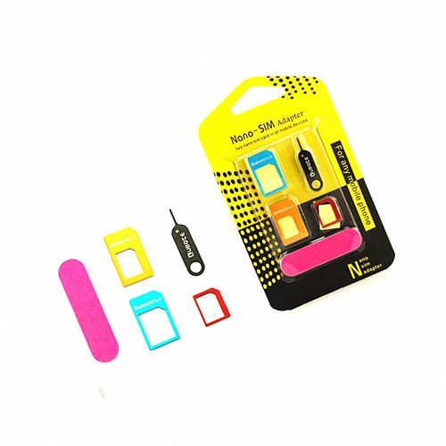 Набор адаптеров SIM-карты NanoSim, MicroSim, sim card adapter - фото 1 - id-p4773568