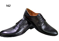 Туфли мужские классические натуральная кожа черные на шнуровке (162) 45