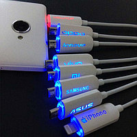 Дата-кабель USB-Lightning Apple с LED подсветкой