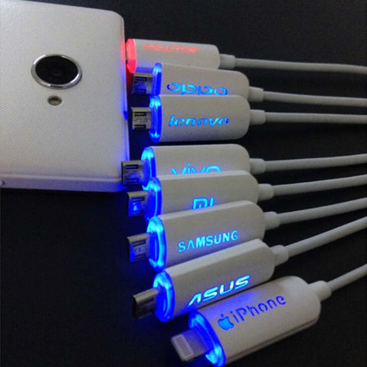 Дата-кабель USB-Lightning Apple с LED подсветкой - фото 1 - id-p4773910