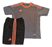 Футбольная форма игровая Adidas ( цвет - серый+оранж) M (р.44-46 рост 160-167 см)