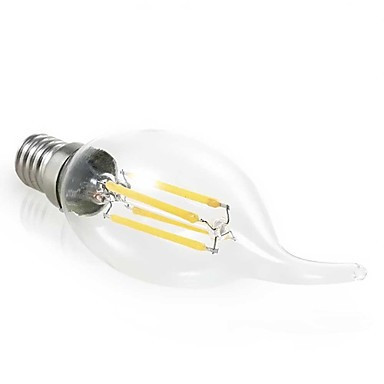 Светодиодная LED-filament лампа 4W E14 / C37 Dilux, Китай, Желтый, Белый - фото 1 - id-p4774800